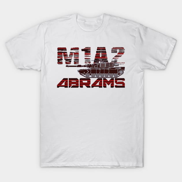 Tank M1A2 Abrams T-Shirt by Aim For The Face